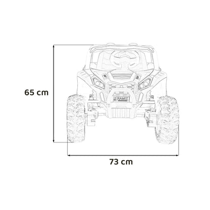 Otroški buggy na akumulator UTV 2000M Racing – Bela