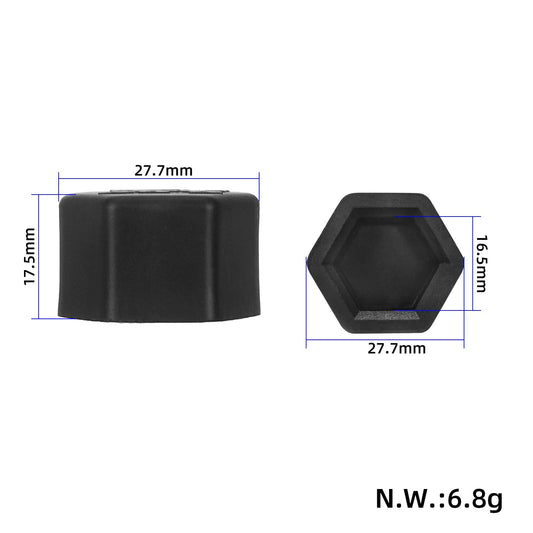 Black Plastic Nut Cap for Kukirin Swing Arm Shaft