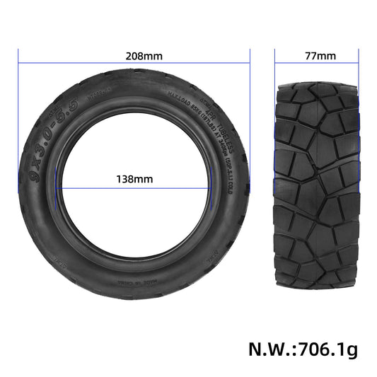 Off-road tubeless tire 9x3.0-5.5 for Electric Scooter KuKirin G2 Pro