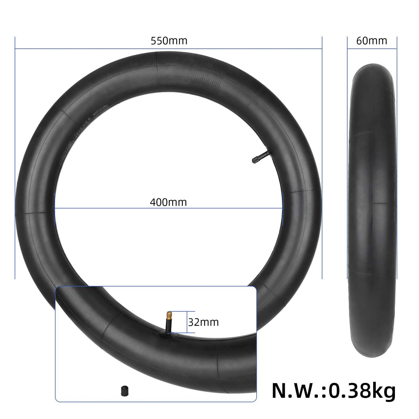 Zračnica Chaoyang 20x4.0/4.9 za električno kolo Engwe Engine Pro