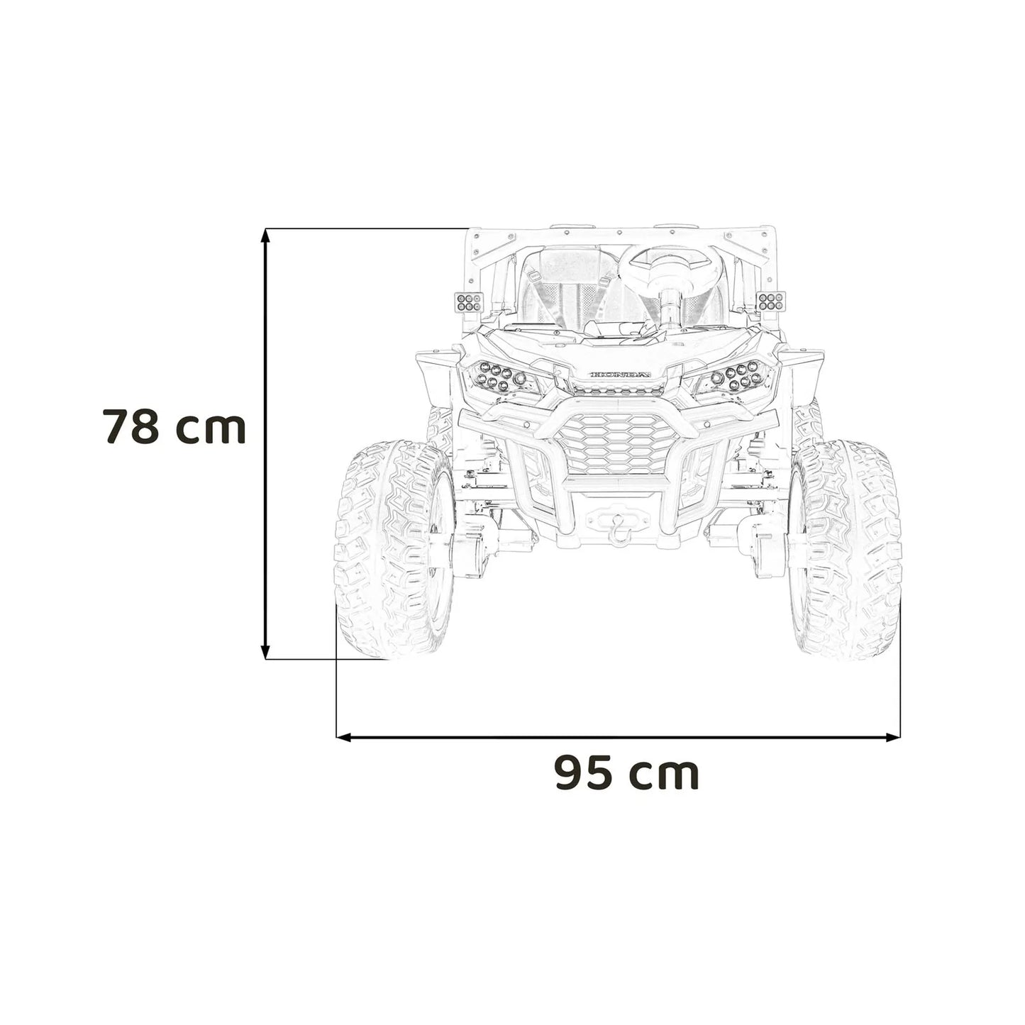 Otroški električni buggy Honda Talon 4x4