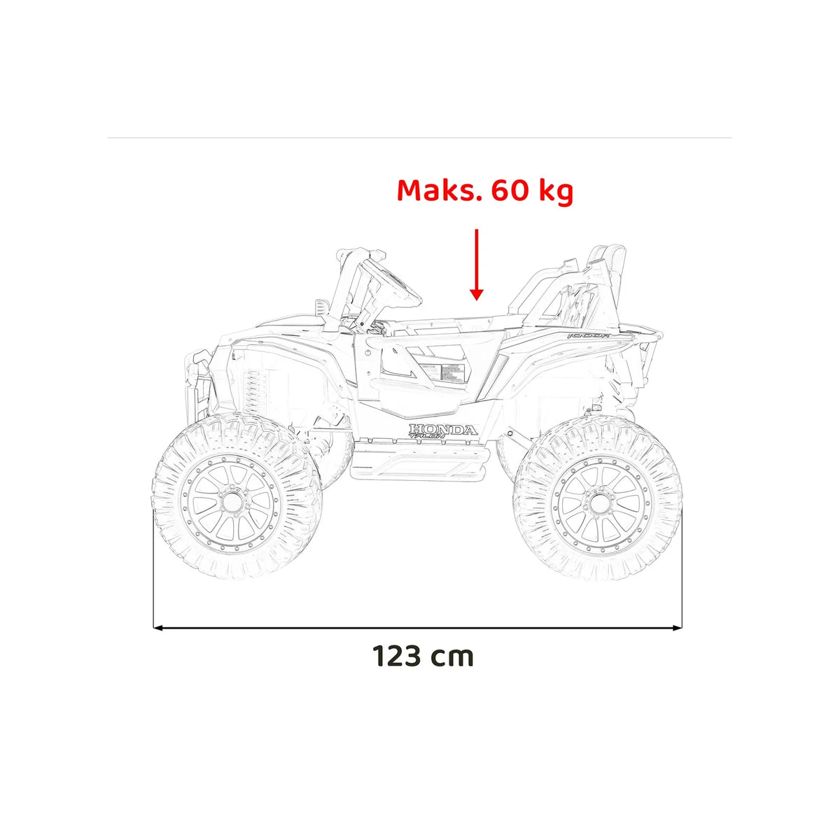 Otroški električni buggy Honda Talon 4x4