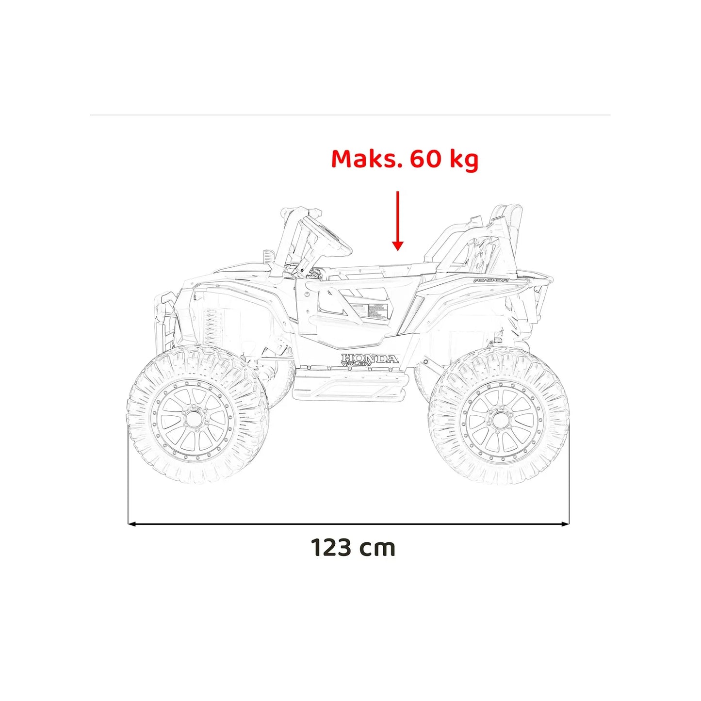 Otroški električni buggy Honda Talon 4x4