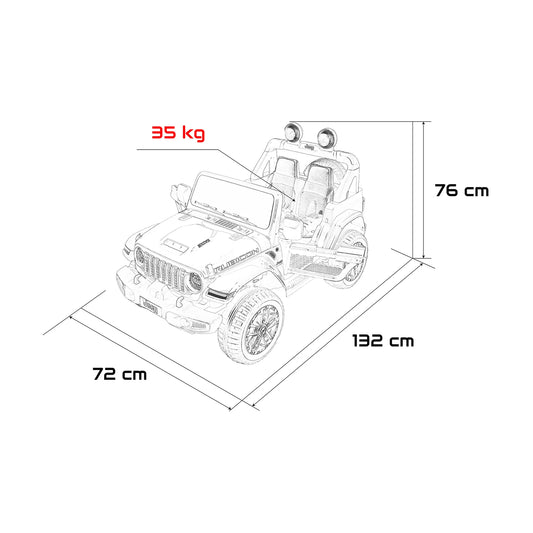 Otroški električni Jeep Wrangler Rubicon LIFT