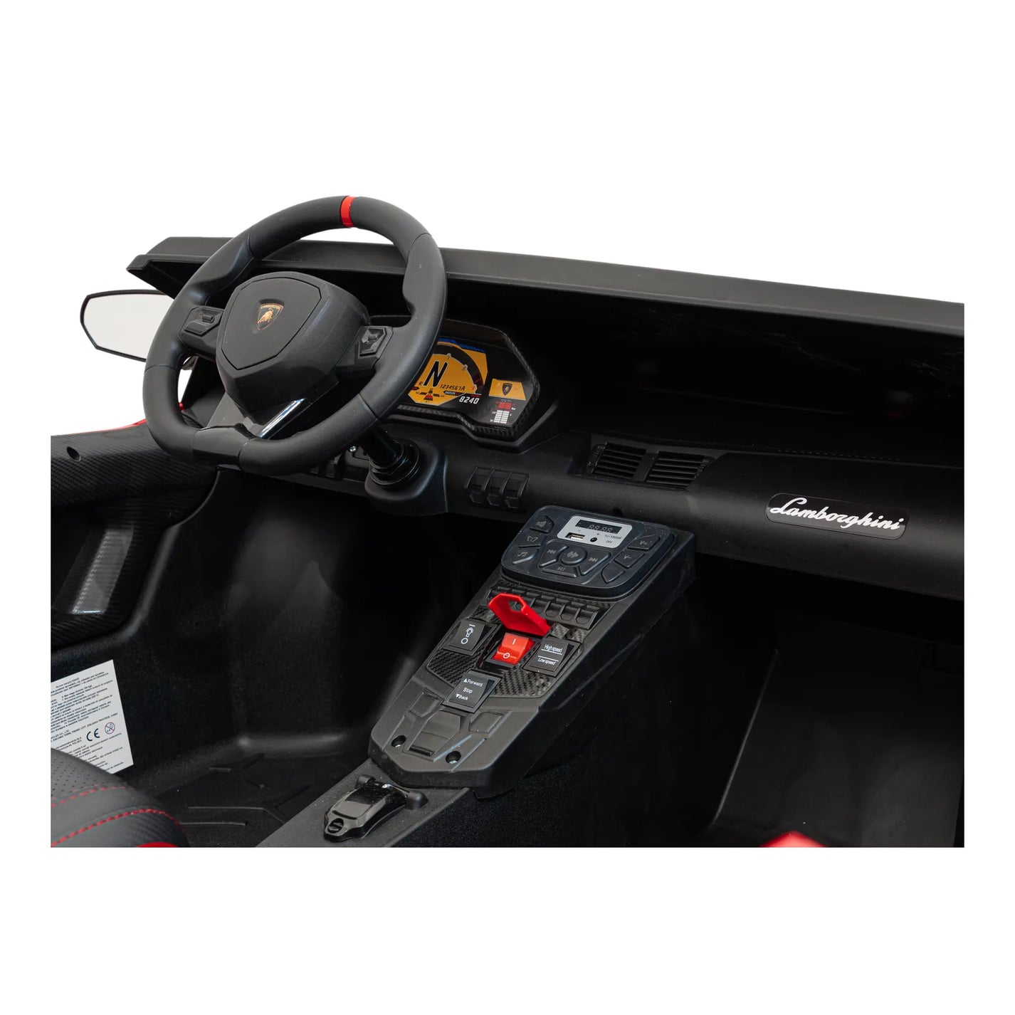 Otroški električni avto Lamborghini Aventador SV STRONG – Rdeča