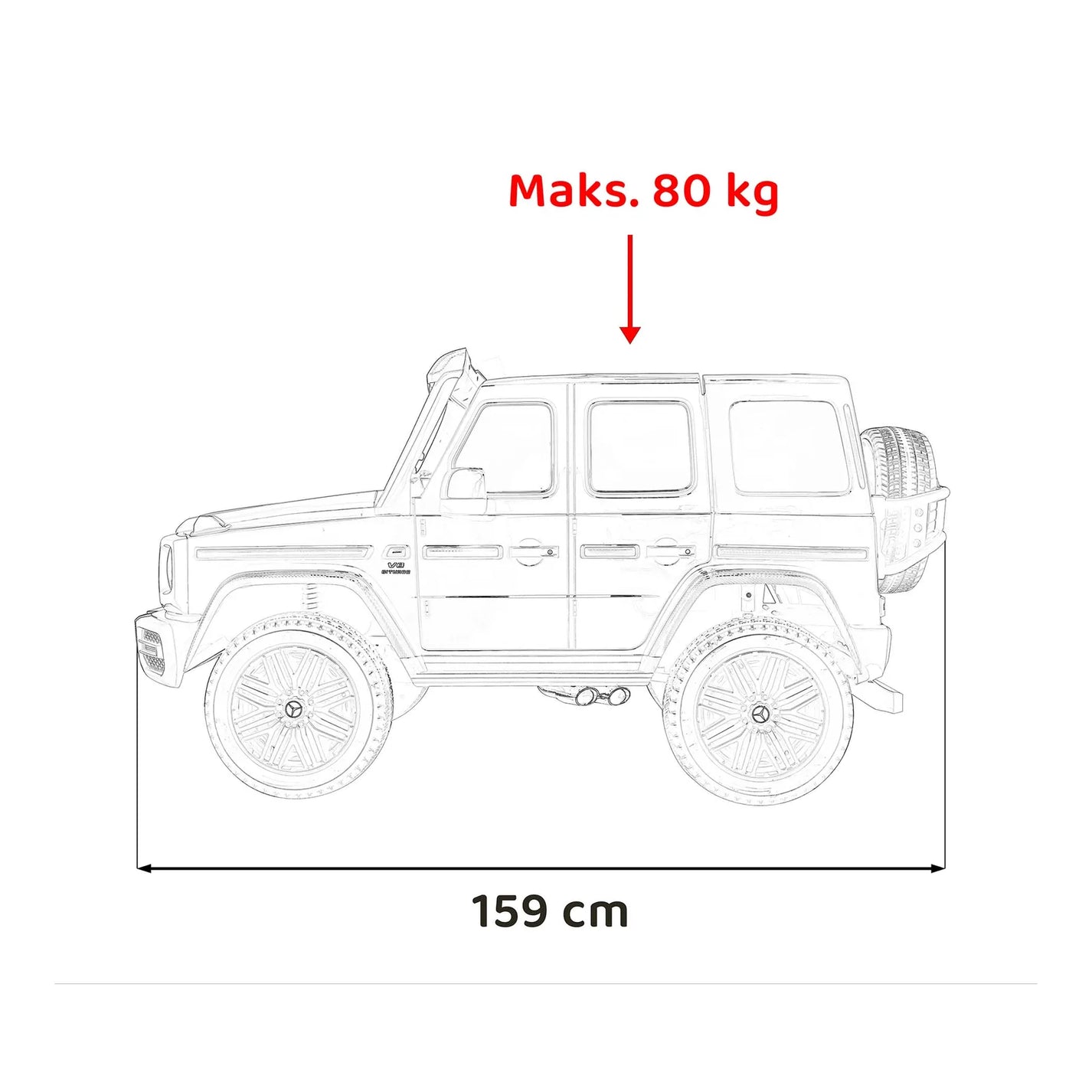 Otroški električni Mercedes-Benz G63 AMG XXL STRONG