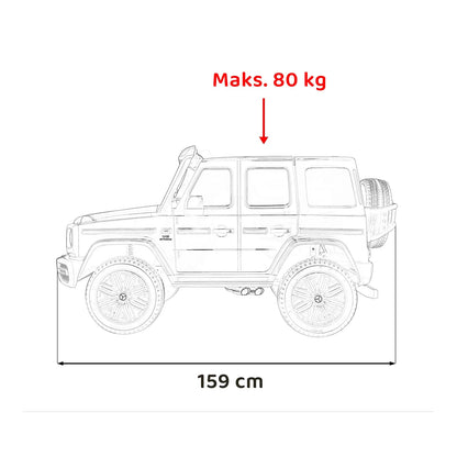 Otroški električni Mercedes-Benz G63 AMG XXL STRONG MP4