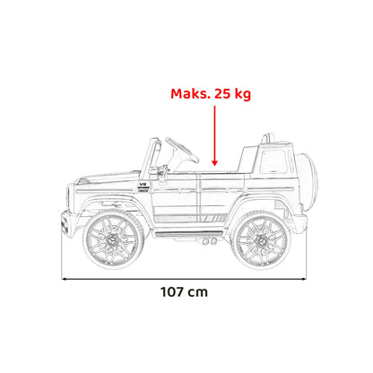 Otroški električni avto Mercedes G63 – Rdeča