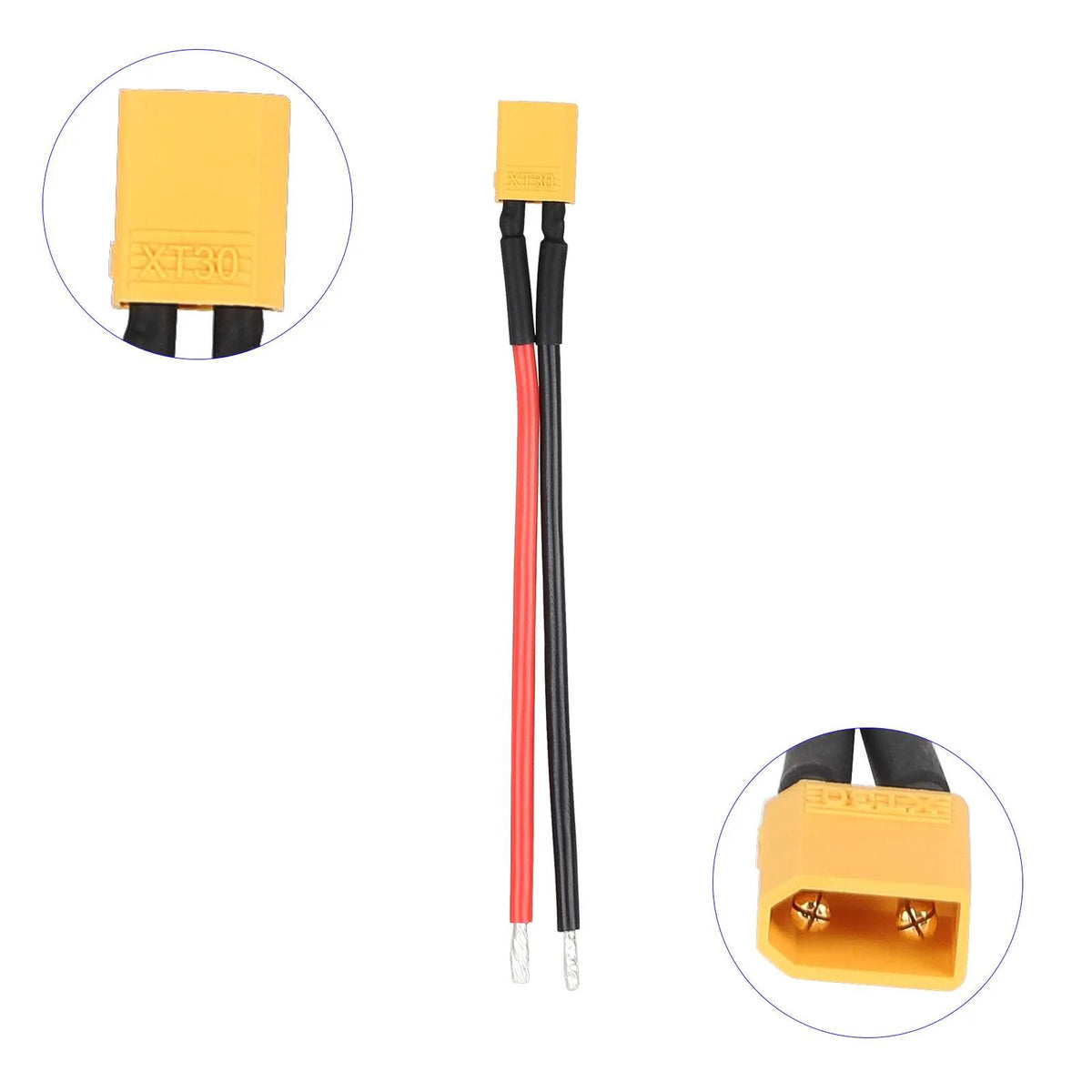 Napajalni kabel z moškim priključkom XT30, 14 AWG – 1/6