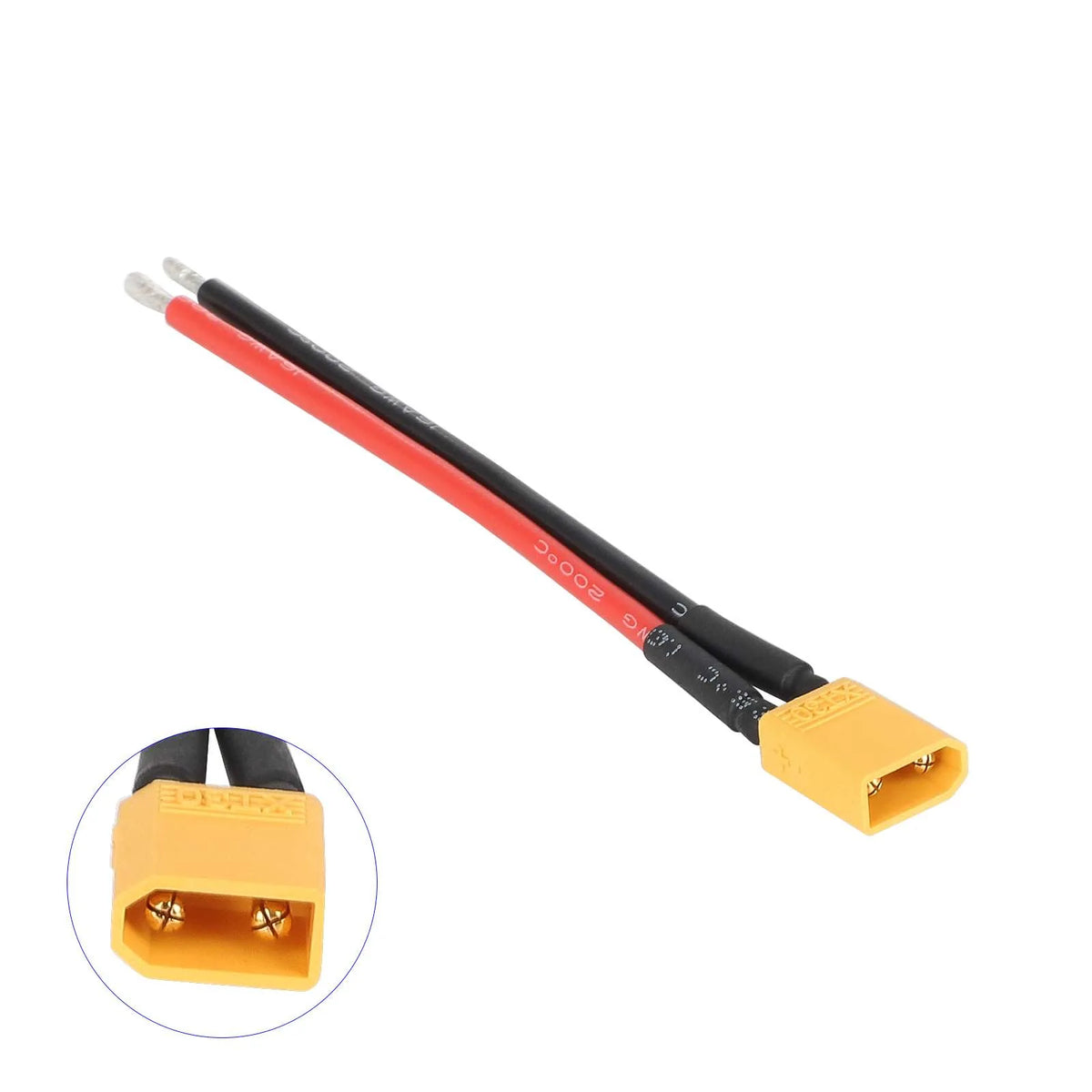 Napajalni kabel z moškim priključkom XT30, 14 AWG – 3/6