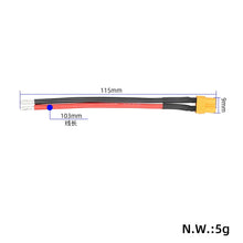 Napajalni kabel z ženskim priključkom XT30, 14 AWG – 2/6