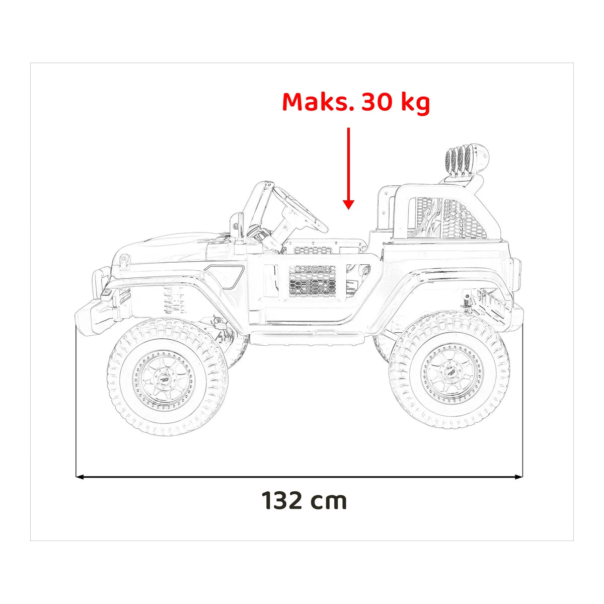 Otroški električni terenec Off-Road 3.0