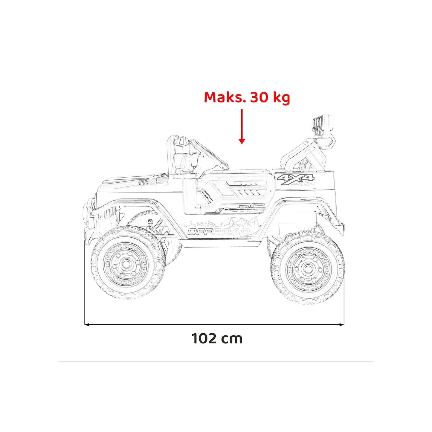 Otroški električni terenec Off-Road Climber