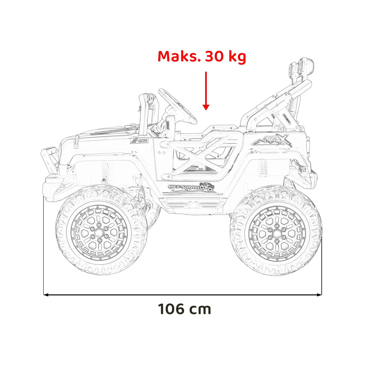 Otroški električni buggy OFF ROAD Speed