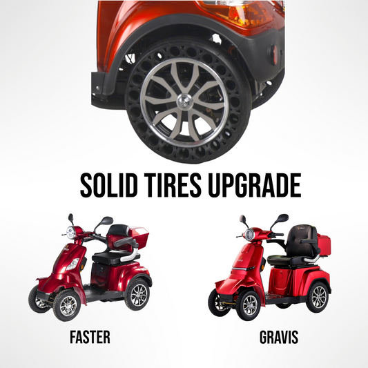 Solid Tire Upgrade – Veleco Faster, Veleco Gravis