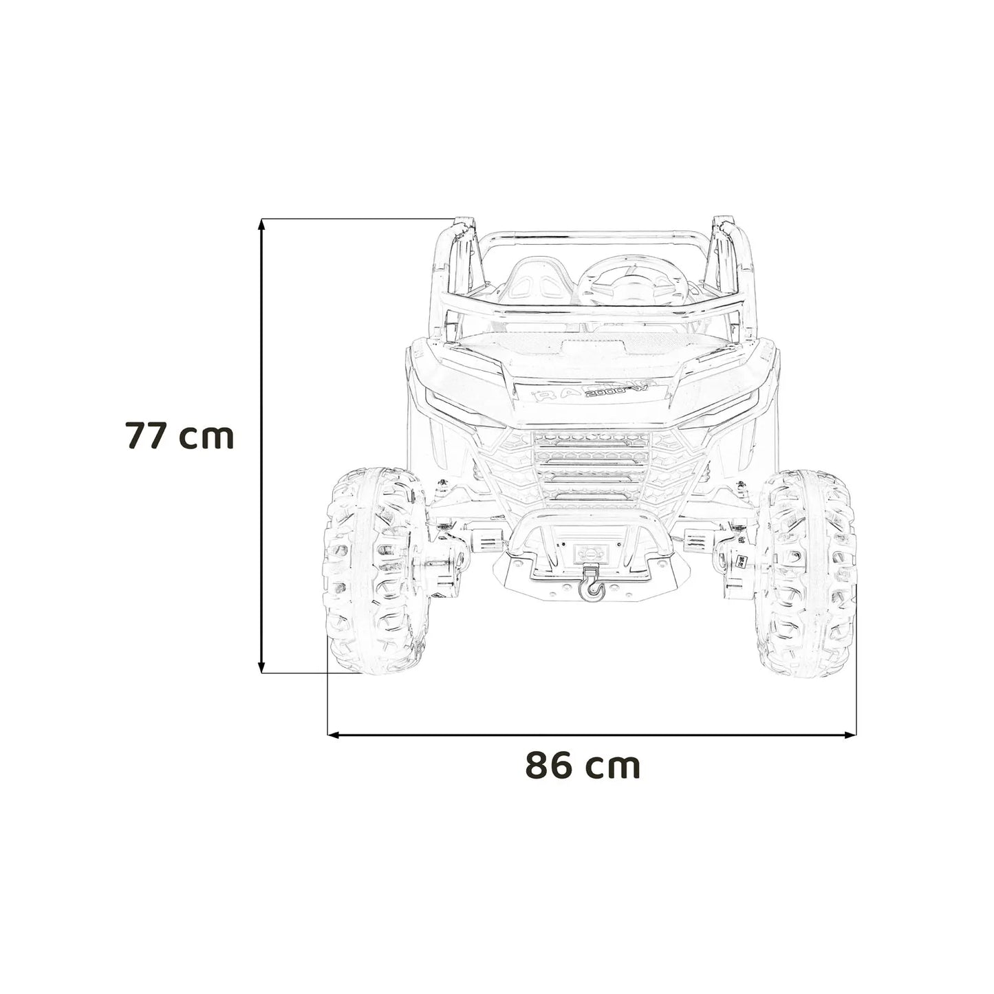 Otroški električni buggy Racing Road 2000