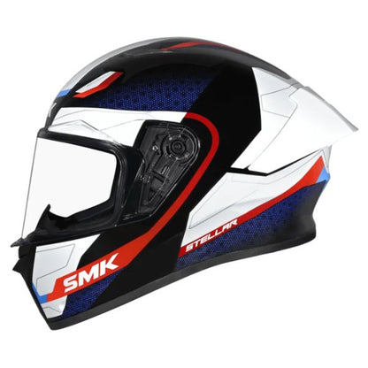 SMK Stellar Sport Flight integralna čelada GL213 – bela/rdeča/modra – slika 2