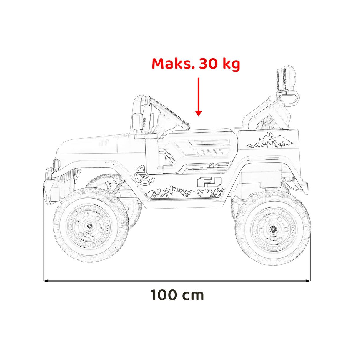 Otroški električni Toyota FJ Cruiser