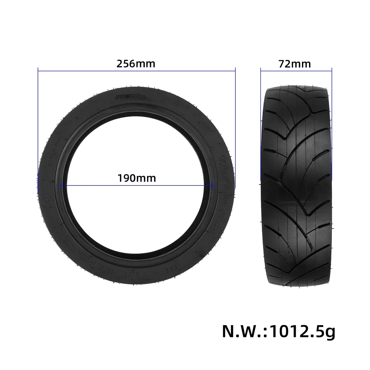 Tubeless pnevmatika CORDIAL 70/60-7.5 za električni skiro Segway Ninebot G3