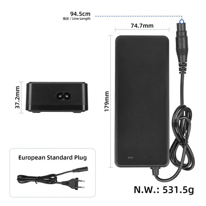 Mere Ulip polnilca 54.6V 2A za NAVEE XT5 Pro