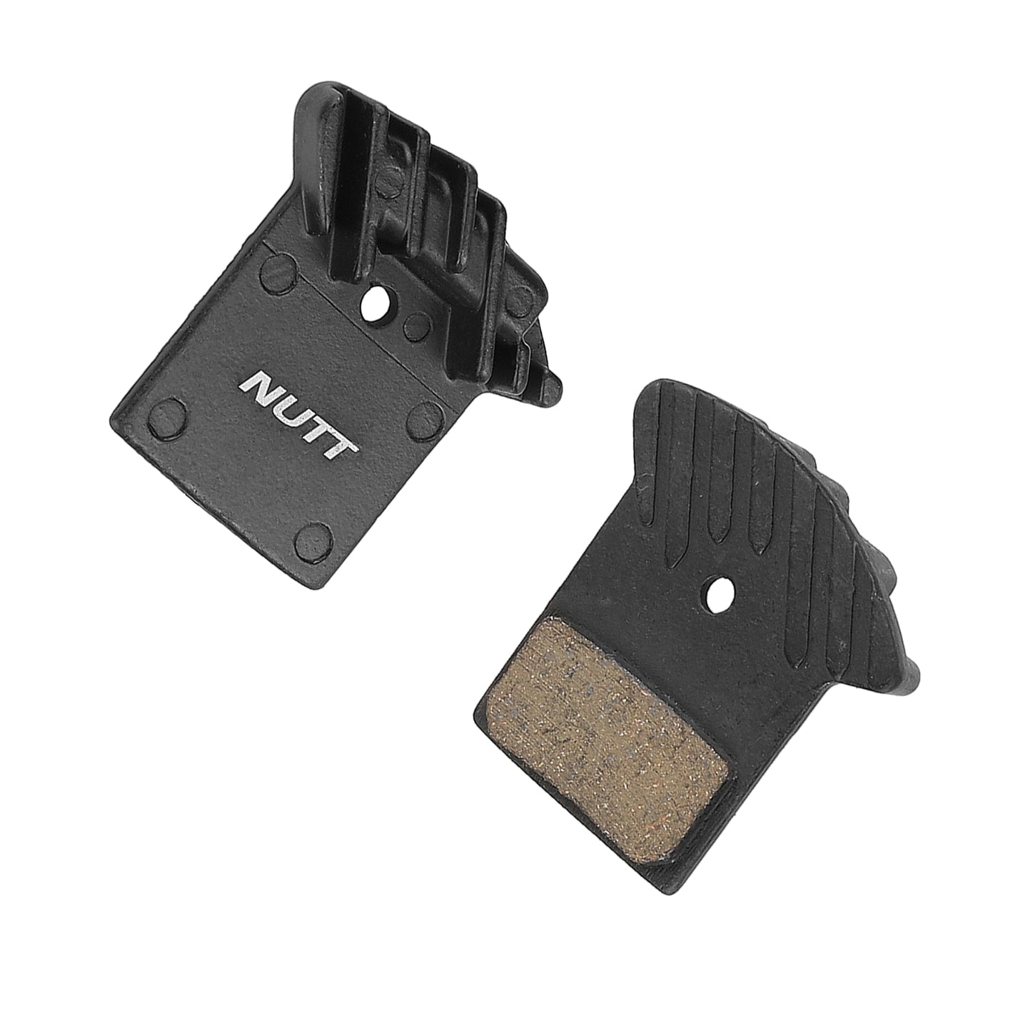 Semi-metallic brake pads with cooling fins for NUTT for Dualtron Thunder 2