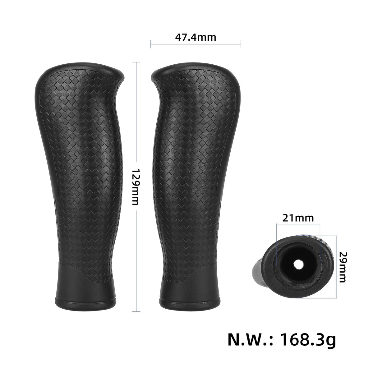 ULP6057.00 – par ergonomskih ročajev KuKirin – pogled 2