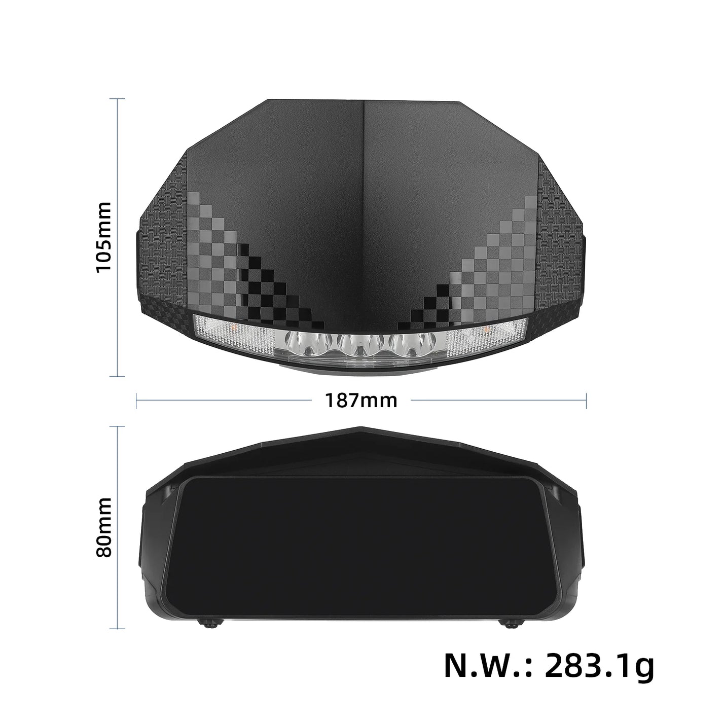 Originalni LCD-zaslon s sprednjo lučjo za KuKirin G2 — 2