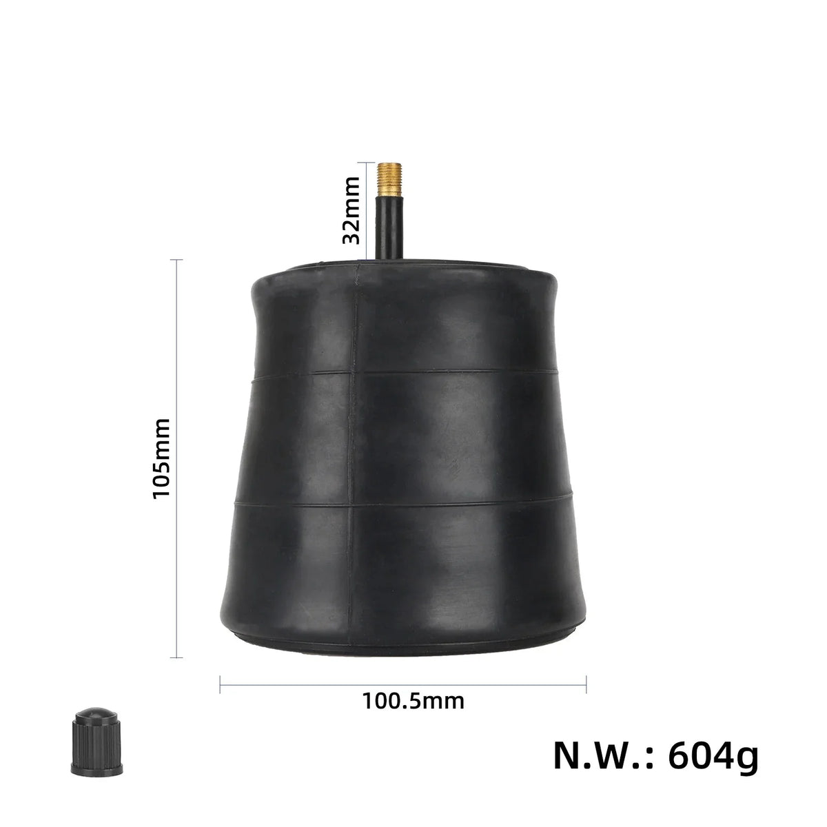 ULP7652.1 – Ojačana zračnica EXCEL 26×4.0 z ravnim Schrader ventilom – pogled 2