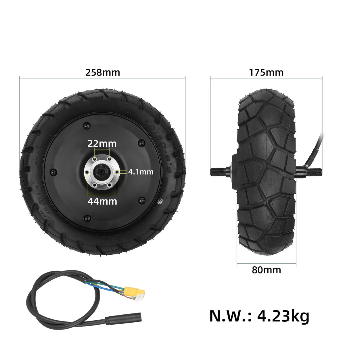 ULP7899.1 – Nadomestni motor s pnevmatiko za KuKirin T3 – pogled 2