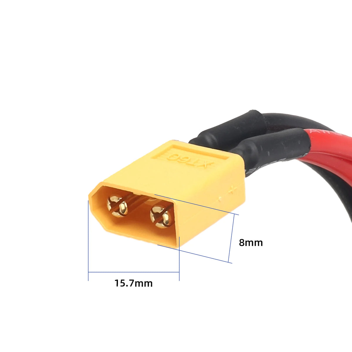ULP8111.1 – Razdelilni kabel XT60 moški na 2 ženska, 14 AWG – pogled 6