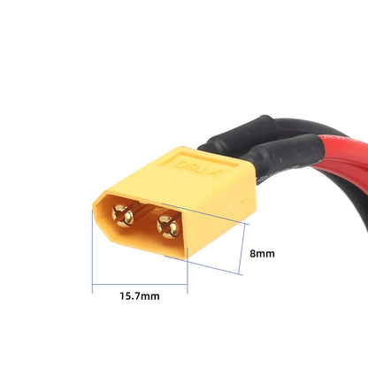 ULP8111.1 – Razdelilni kabel XT60 moški na 2 ženska, 14 AWG – pogled 6