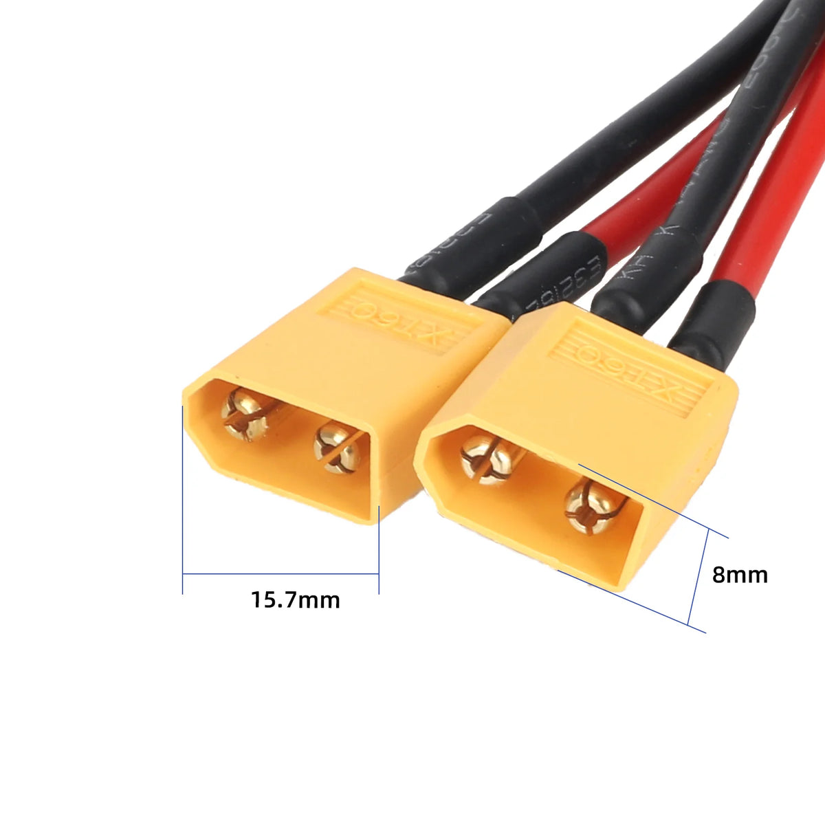 ULP8112.1 – Razdelilni kabel XT60 ženski na 2 moška, 14 AWG – pogled 6