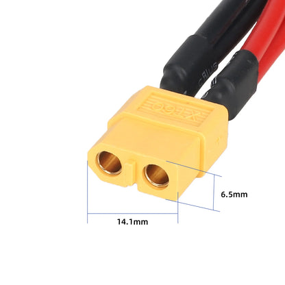 ULP8112.1 – Razdelilni kabel XT60 ženski na 2 moška, 14 AWG – pogled 5
