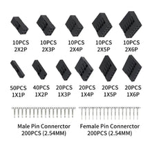 Komplet konektorjev Dupont 2,54 mm – 620 kosov — 2