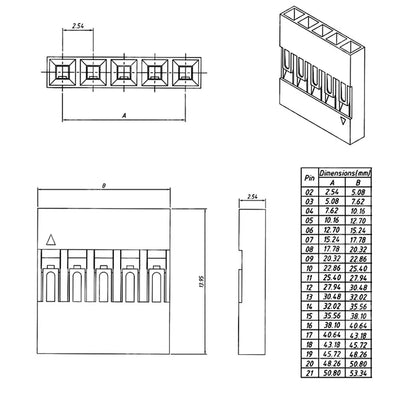Komplet konektorjev Dupont 2,54 mm – 620 kosov — 3