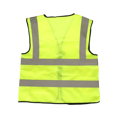 ULP8337.1 – Fluorescentno zelen odsevni telovnik z žepi – pogled 3