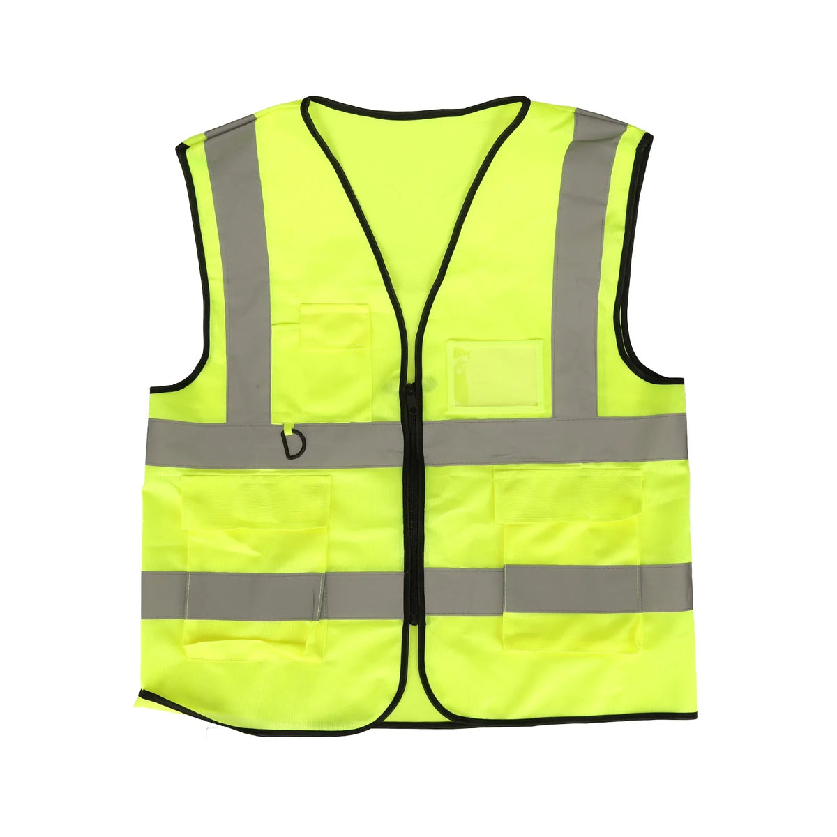 ULP8337.1 – Fluorescentno zelen odsevni telovnik z žepi – pogled 1