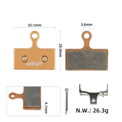 Tehnična skica z dimenzijami zavorne ploščice ULIP: širina 32,1 mm, višina 29,9 mm in debelina 4,1 mm za Cube Editor Hybrid SLT 400X