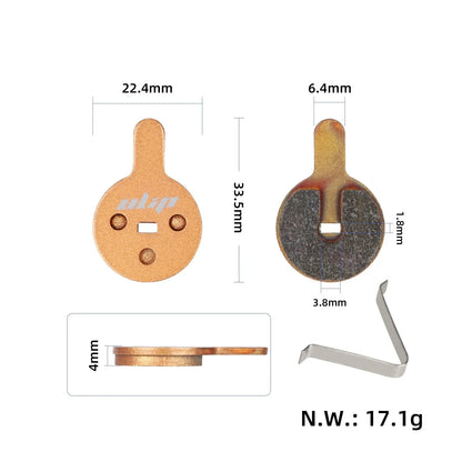 Tehnične dimenzije in meritve zavorne ploščice ULIP za Kugoo G2 Pro za KuKirin G2 Pro