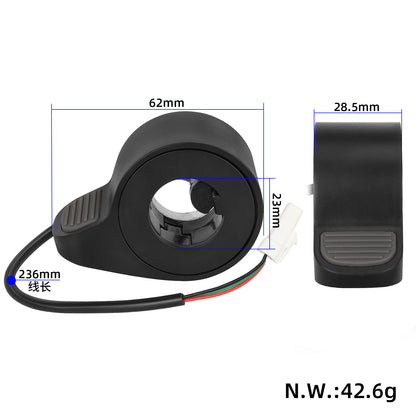 ULPHP25060623-1 – Palčna ročica za plin za Xiaomi Elite – črno-siva – pogled 2