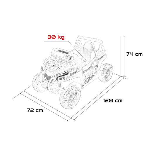 UTV LIFT Red Off-Road Vehicle