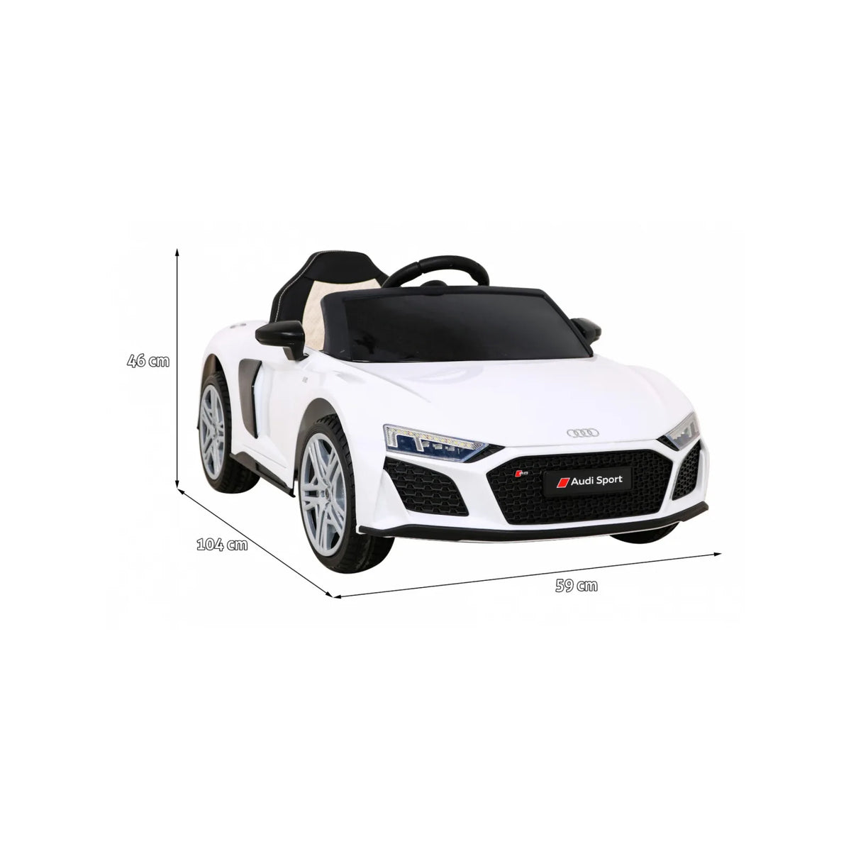 Otroški električni avto Audi R8 LIFT – Bela