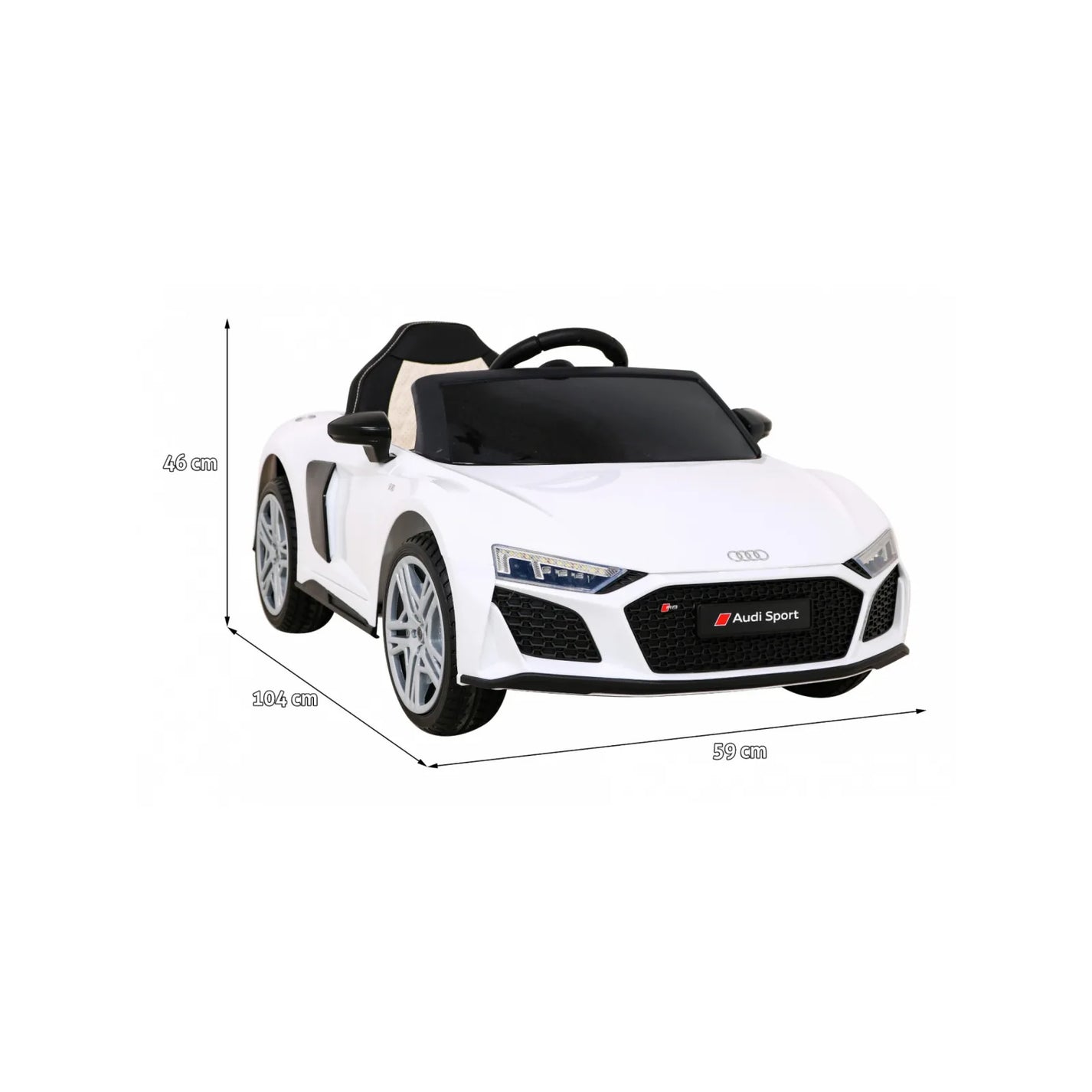 Otroški električni avto Audi R8 LIFT – Bela