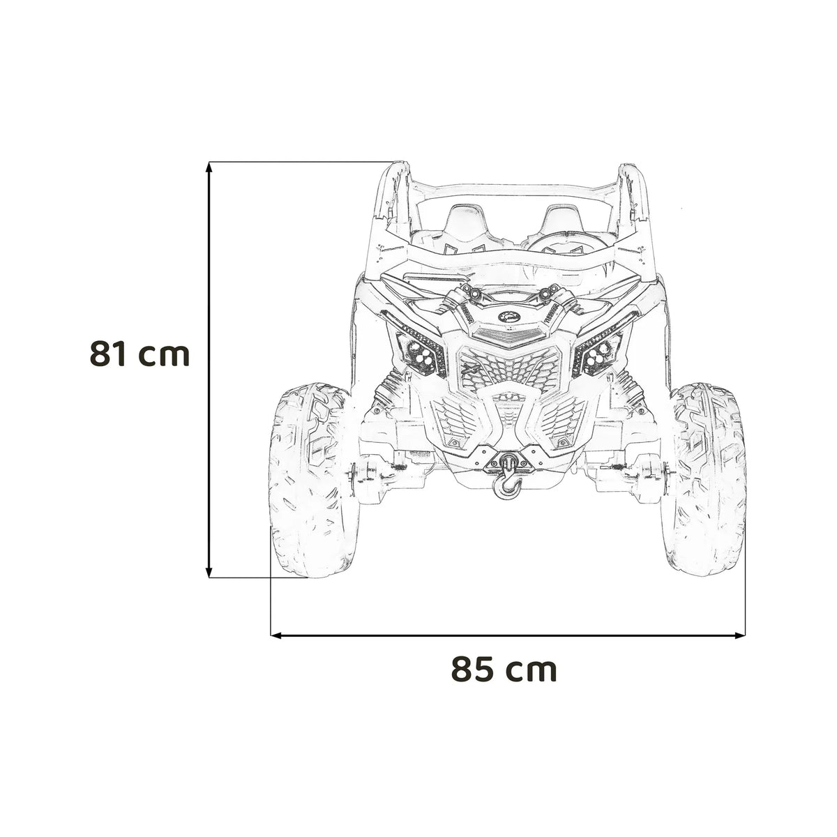 Otroški buggy na akumulator Maverick Turbo RR – Modra