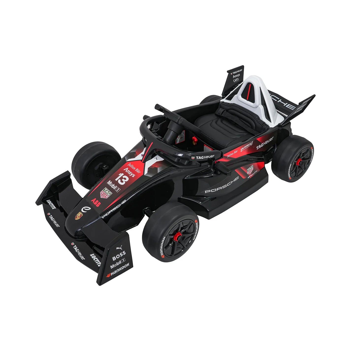 Otroški avto na akumulator Porsche Formula E – Rdeča