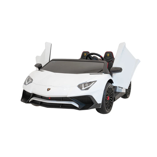 Otroški električni avto Lamborghini Aventador SV – Bela