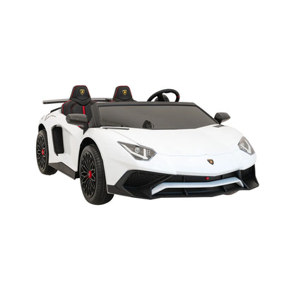 Otroški električni avto Lamborghini Aventador SV – Bela