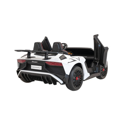 Otroški električni avto Lamborghini Aventador SV – Bela