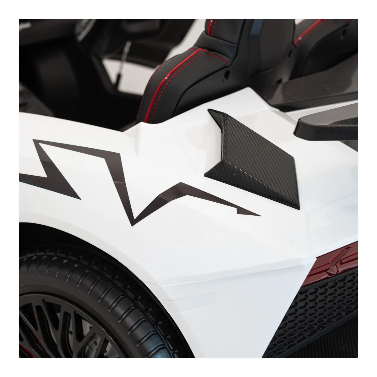 Otroški električni avto Lamborghini Aventador SV – Bela
