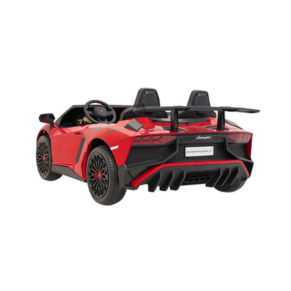 Otroški električni avto Lamborghini Aventador SV – Rdeča